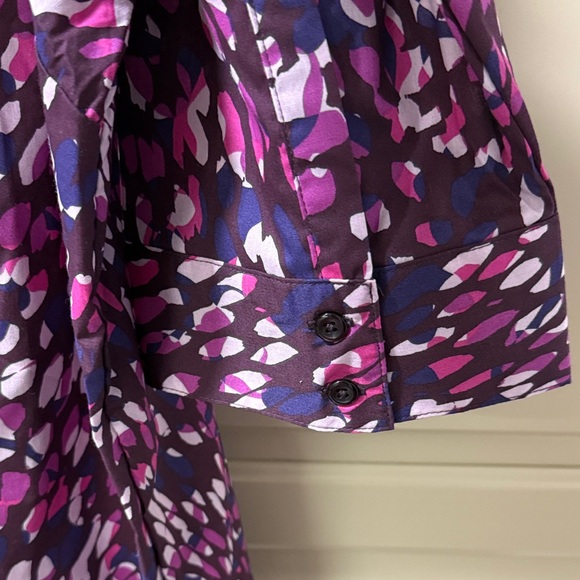 Roaman's Women's Purple and Pink Plus Size Button Down Shirt Size 26W - Picture 6 of 6